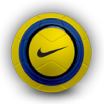 Blue and Yellow Soccer Ball