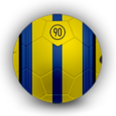 Blue and Yellow Soccer Ball