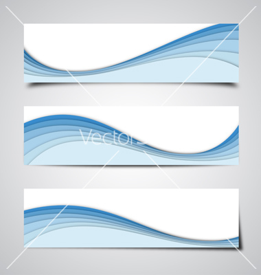 Blue Banner Vector