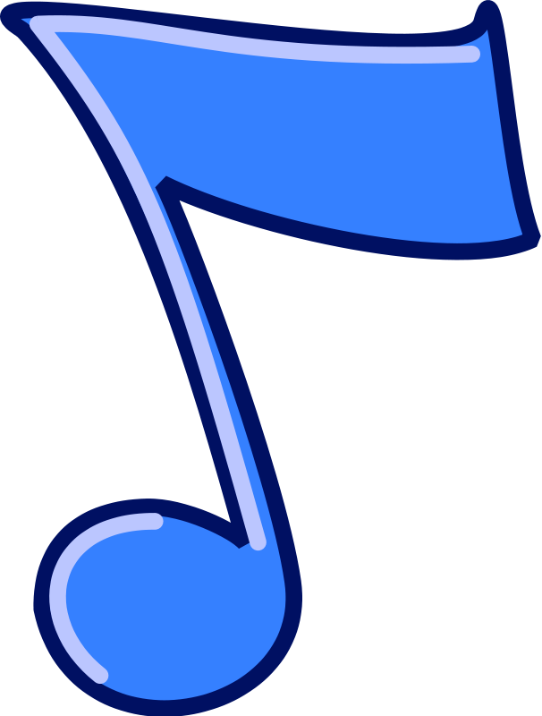 Blue Music Notes Clip Art