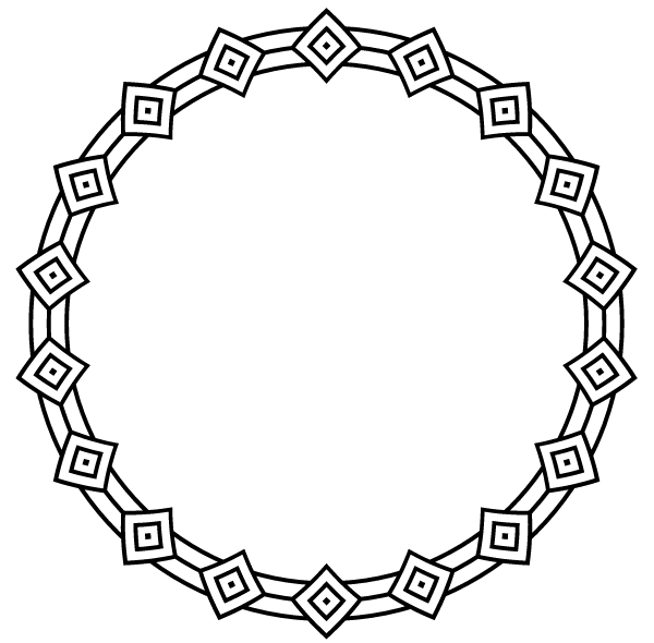 Border Circle Frame Vector Art