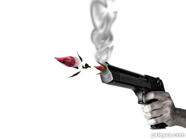 Bullet Coming Out with a Gun Bullet Coming Out with a Gun