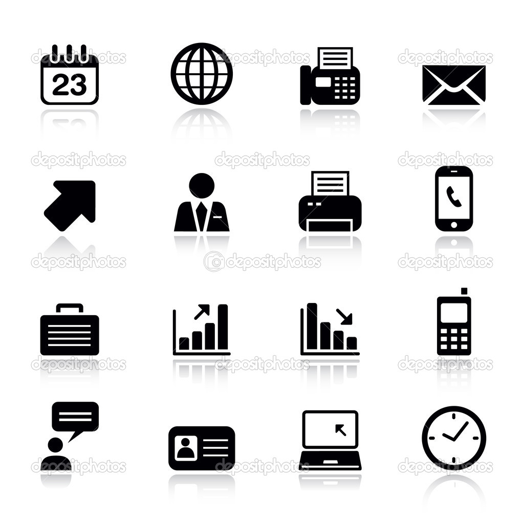Business Card Icons and Symbols