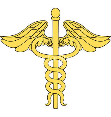 Caduceus Medical Symbol Vector