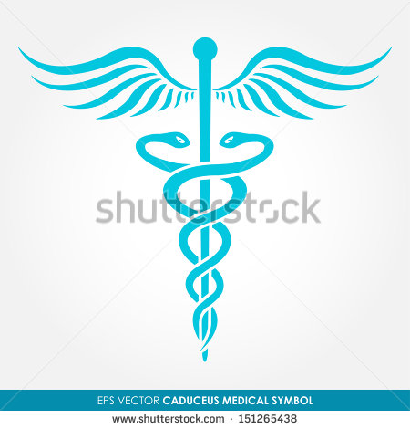 Caduceus Medical Symbol Vector