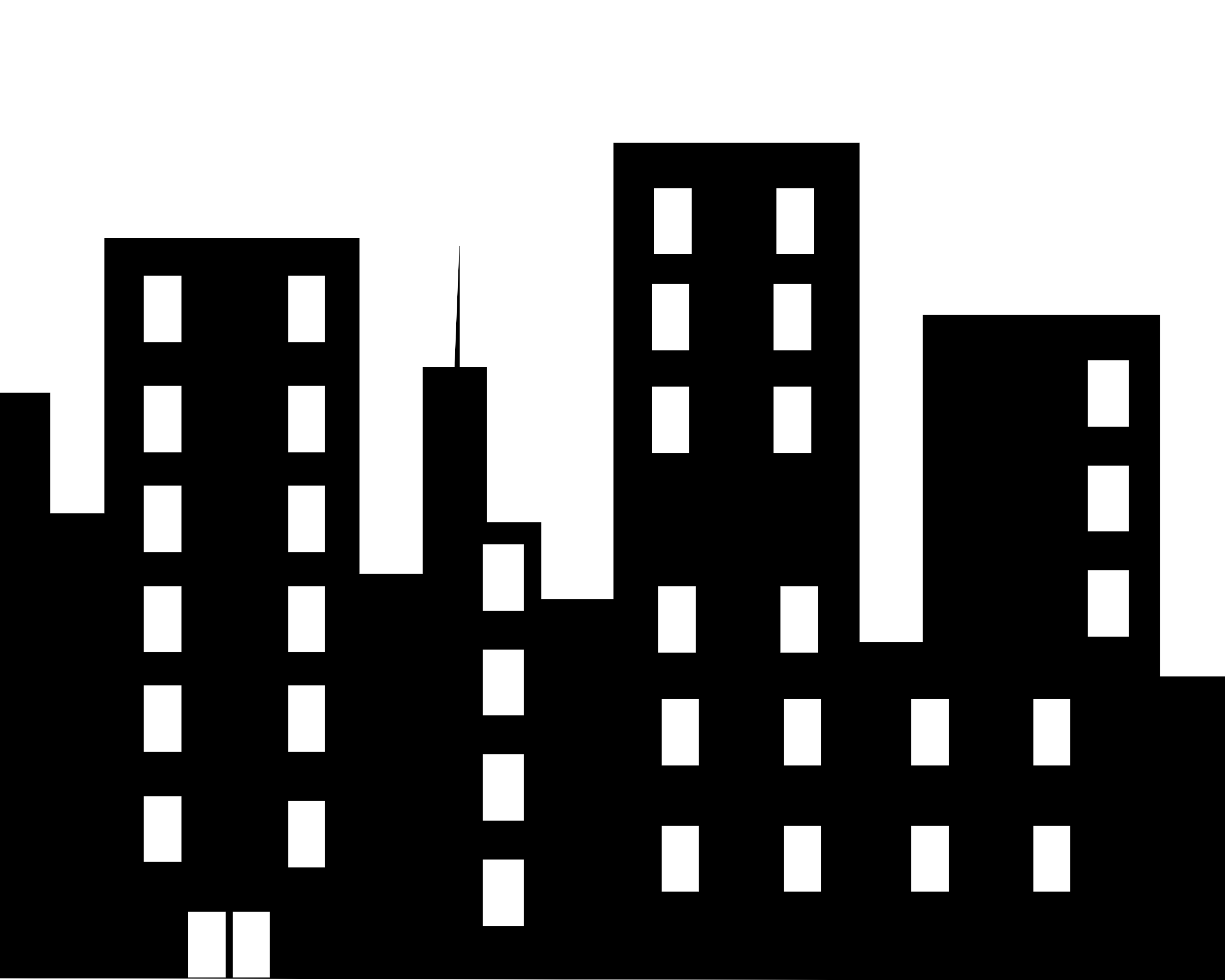 13 City Office Building Icon Images