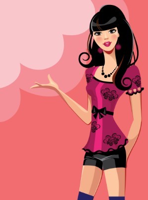 16 Cartoon Woman Vector Images