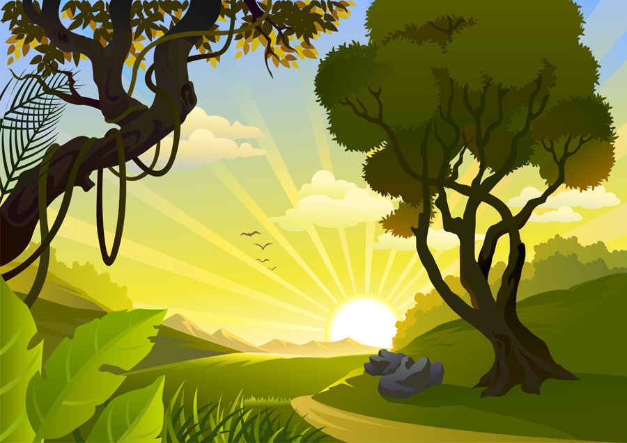 Cartoon Landscape Vector