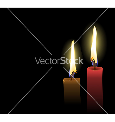 Christmas Candle Vector