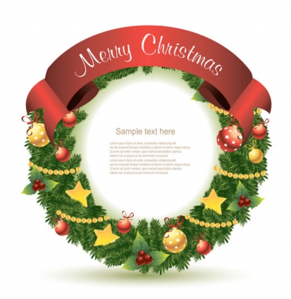 Christmas Circle Vector