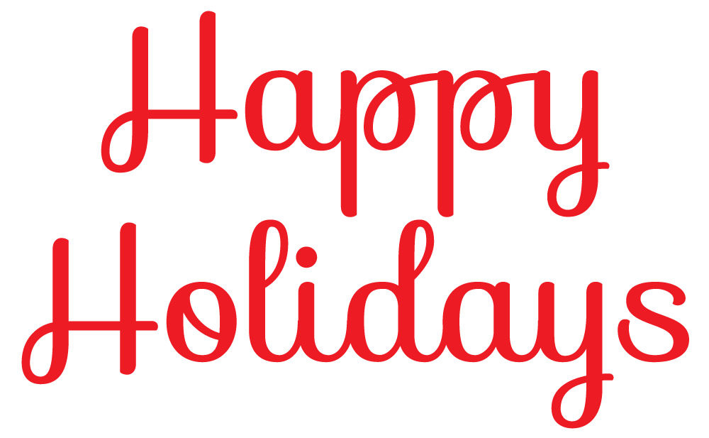 Christmas Happy Holidays Clip Art Free