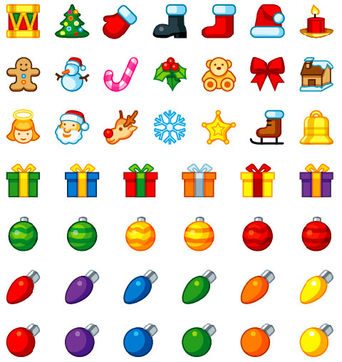 Christmas Holiday Icons