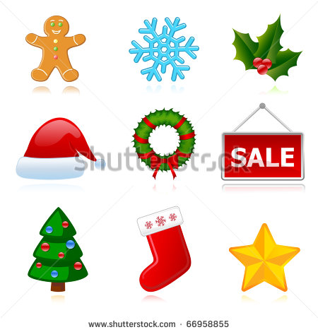 Christmas New Year Icons