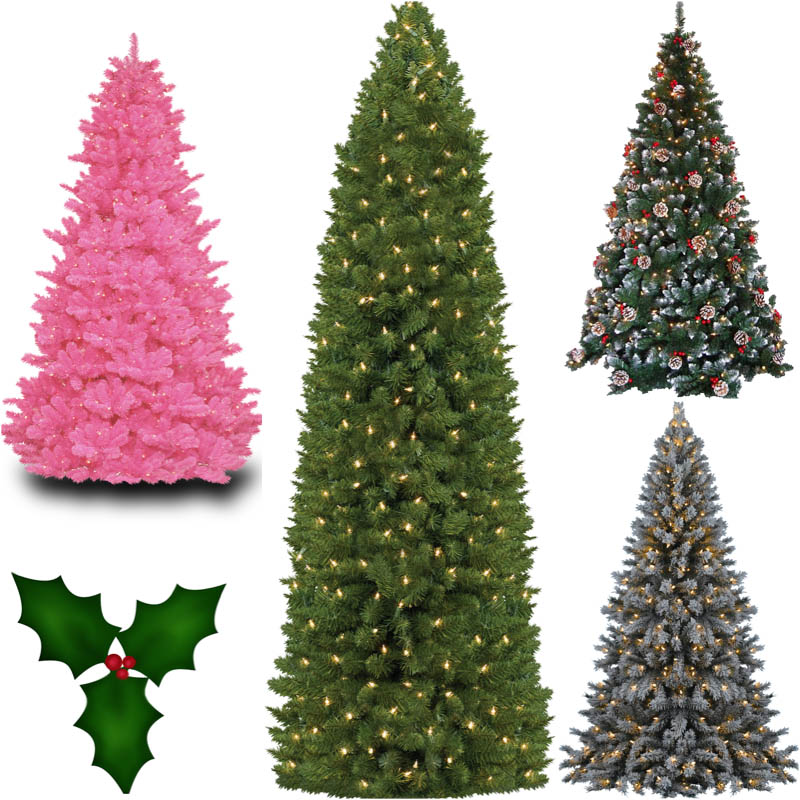 7 PSD Christmas Tree Clip Images