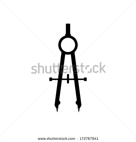 Compass Clip Art Black and White