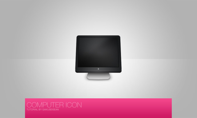 Computer Icon PSD