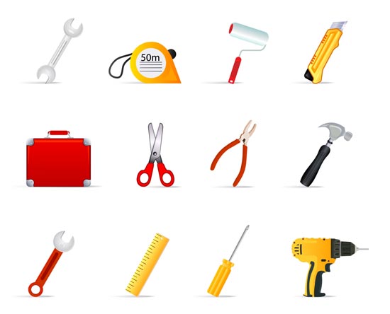 11 Construction Tools Vector Images