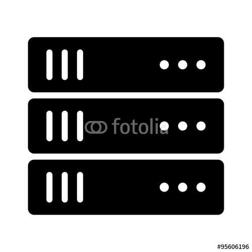 Data Center Server Icon Data Center Server Icon
