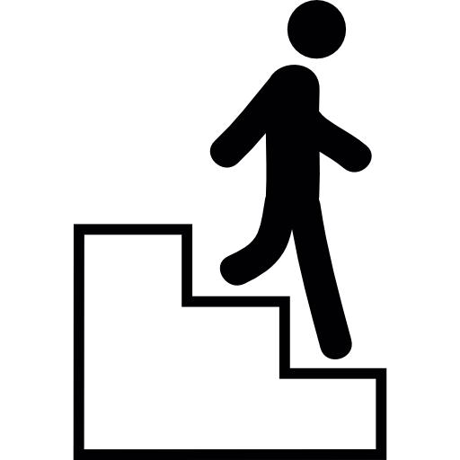 Descending Stairs Graphic
