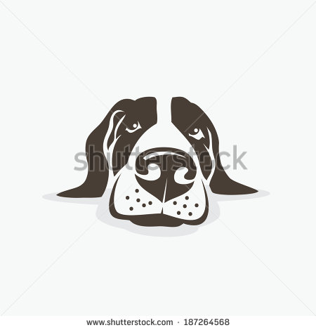 Dog Head Vector Art