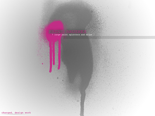 Dripping Paint Photoshop Brushes