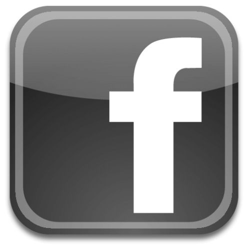 Facebook Icon Black and White