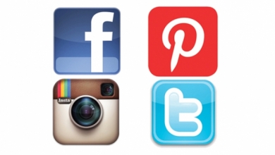 15 Facebook Twitter Pinterest Icons Images