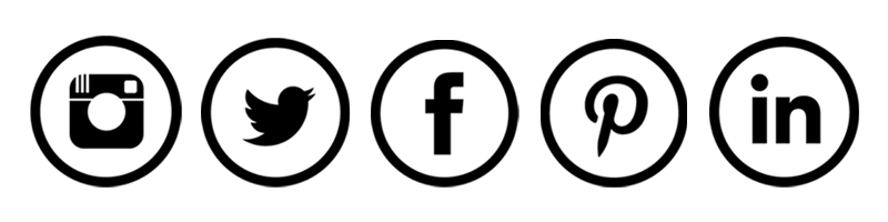 Facebook Twitter Instagram Icons