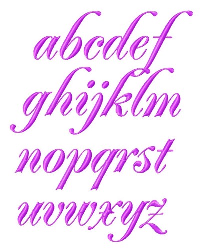 Fancy Script Font Embroidery Machine Fancy Script Font Embroidery Machine