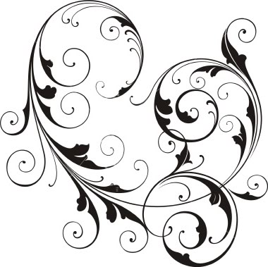 Fancy Swirl Designs Clip Art