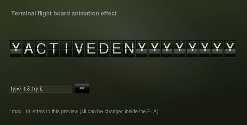 Flight Departure Board Template