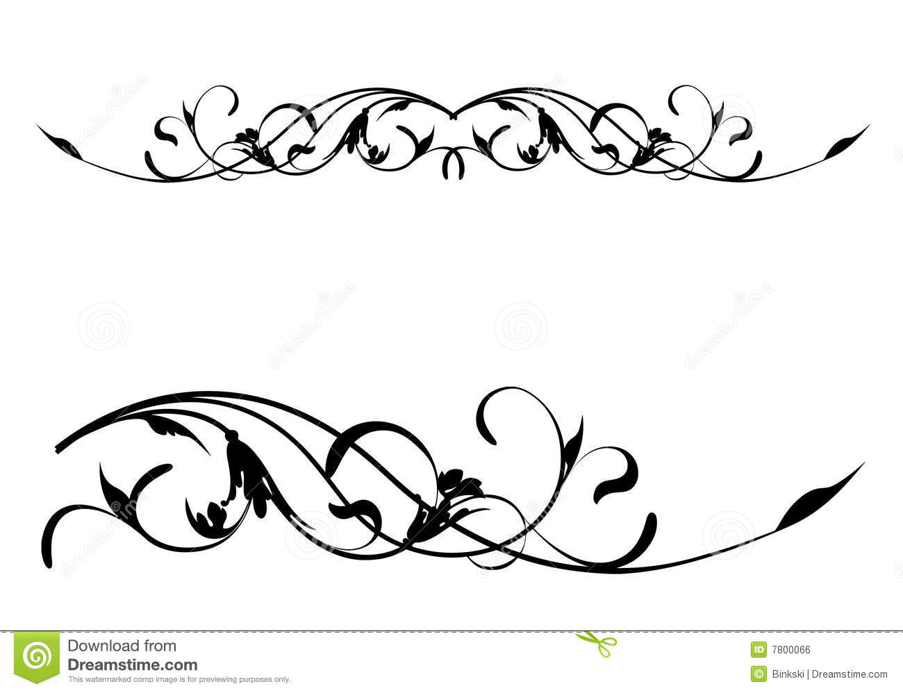 Floral Scroll Clip Art Free