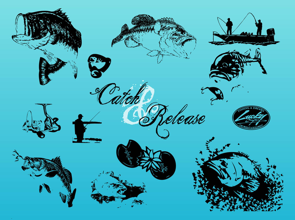 Fly Fishing Vector Graphics Fly Fishing Vector Graphics