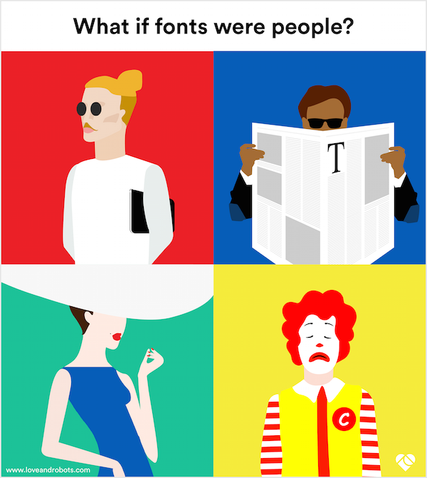 Fonts That Look Like People