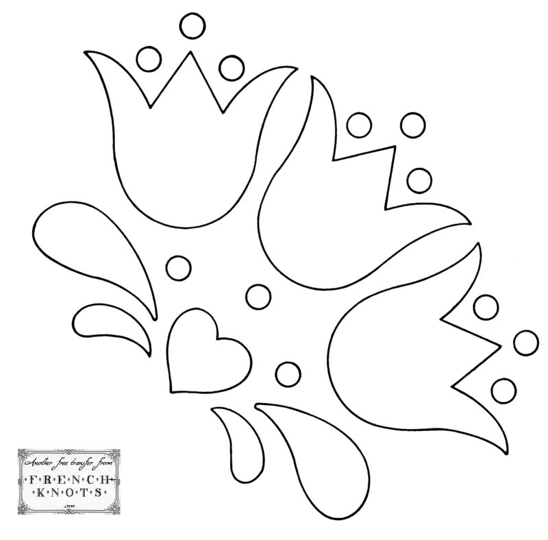 Free Applique Flower Patterns Printable