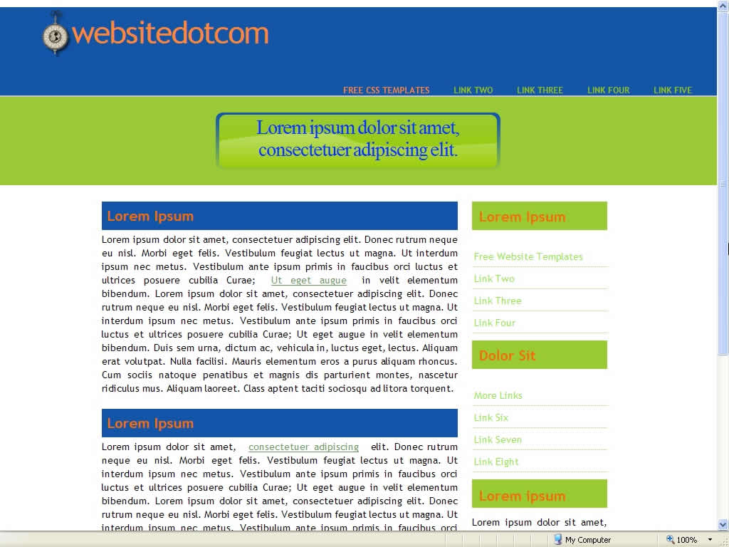 Free Webdesign Website Templates 171 Free CSS