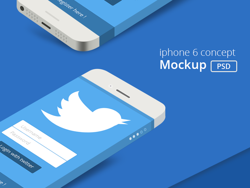 Free iPhone 6 Mockup PSDs