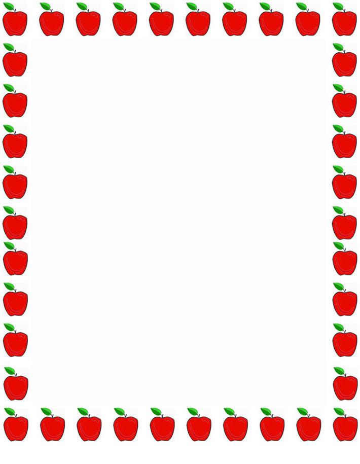 Free Printable Apple Borders