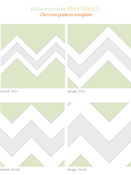 Free Printable Chevron Pattern Template