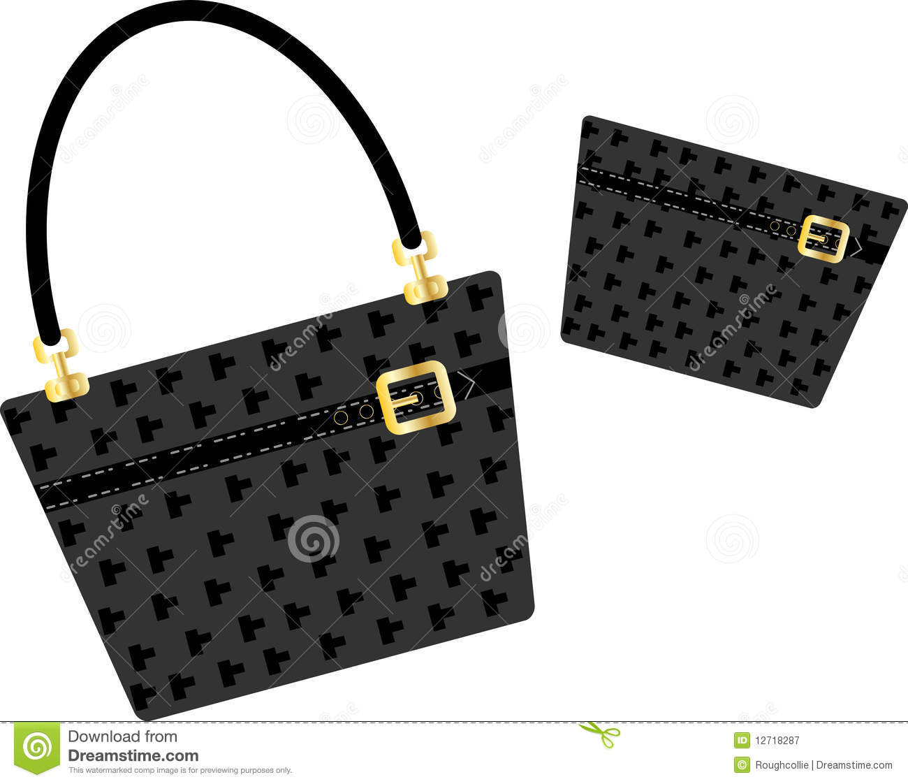 Free Vector Black Purse