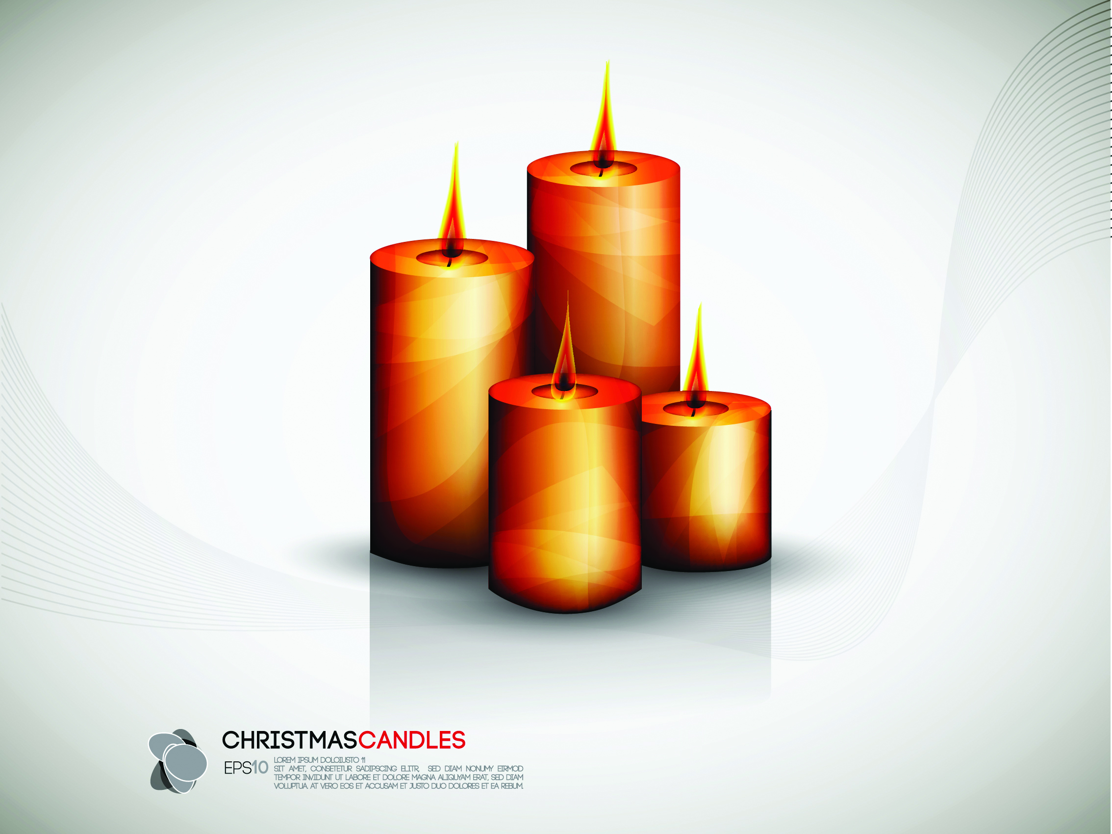 Free Vector Christmas Candles
