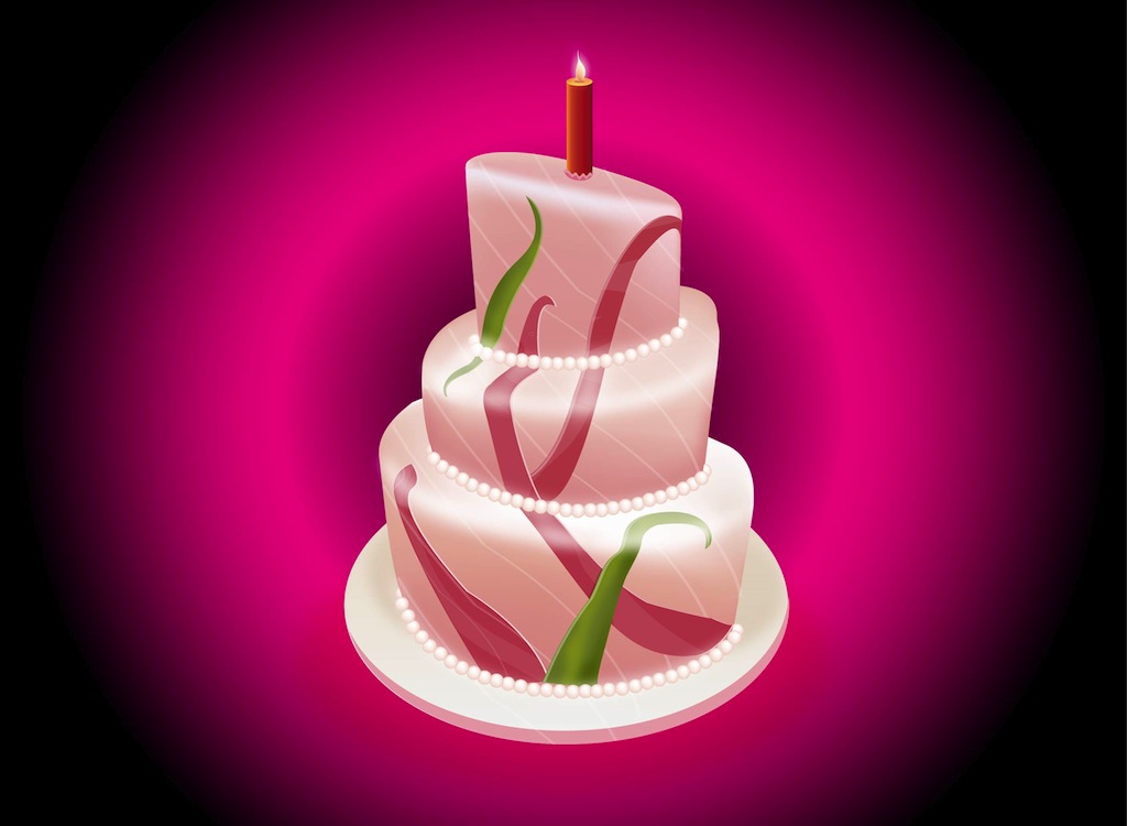 Free Vector Clip Art Birthday Cake