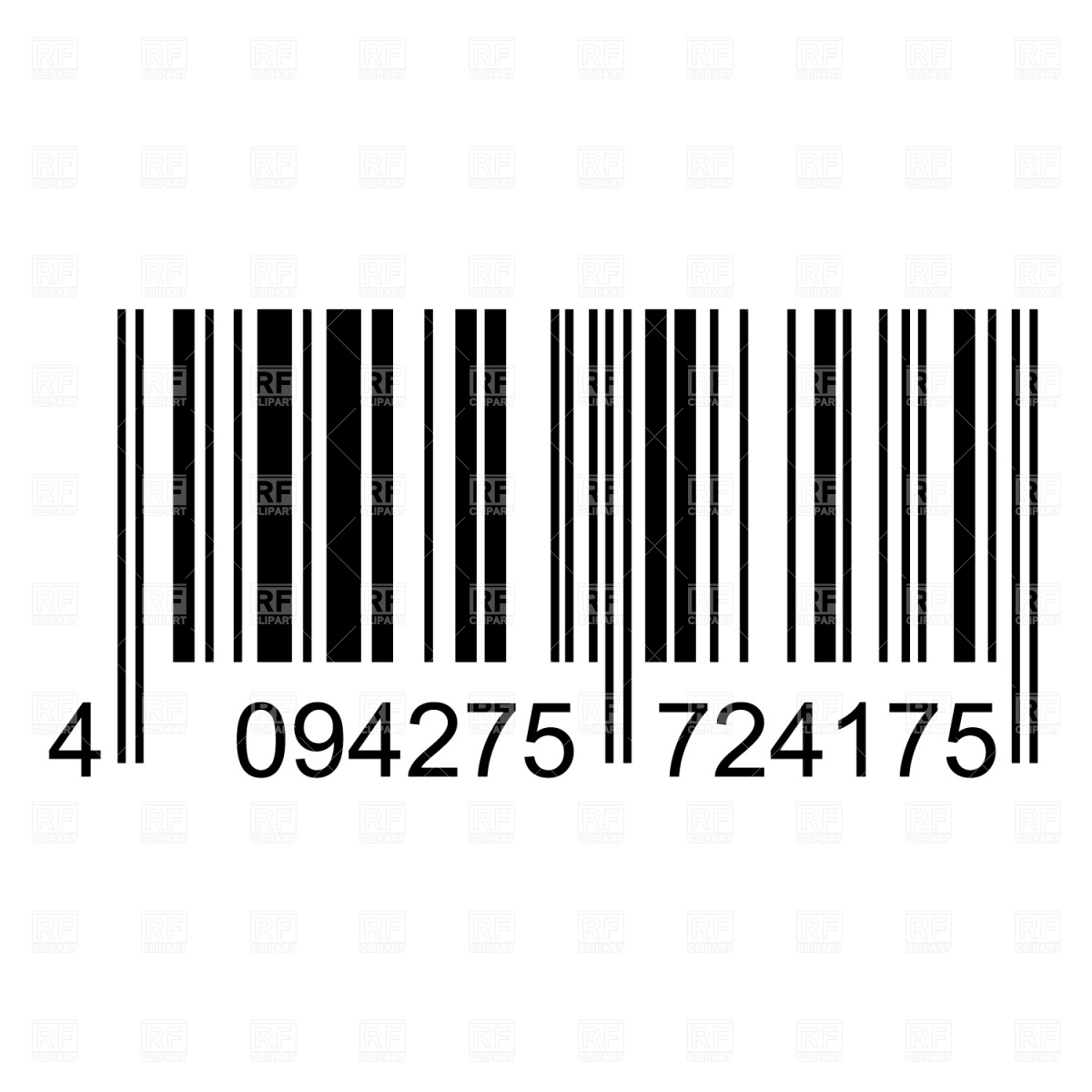 Free Vector Clip Art of a Barcode