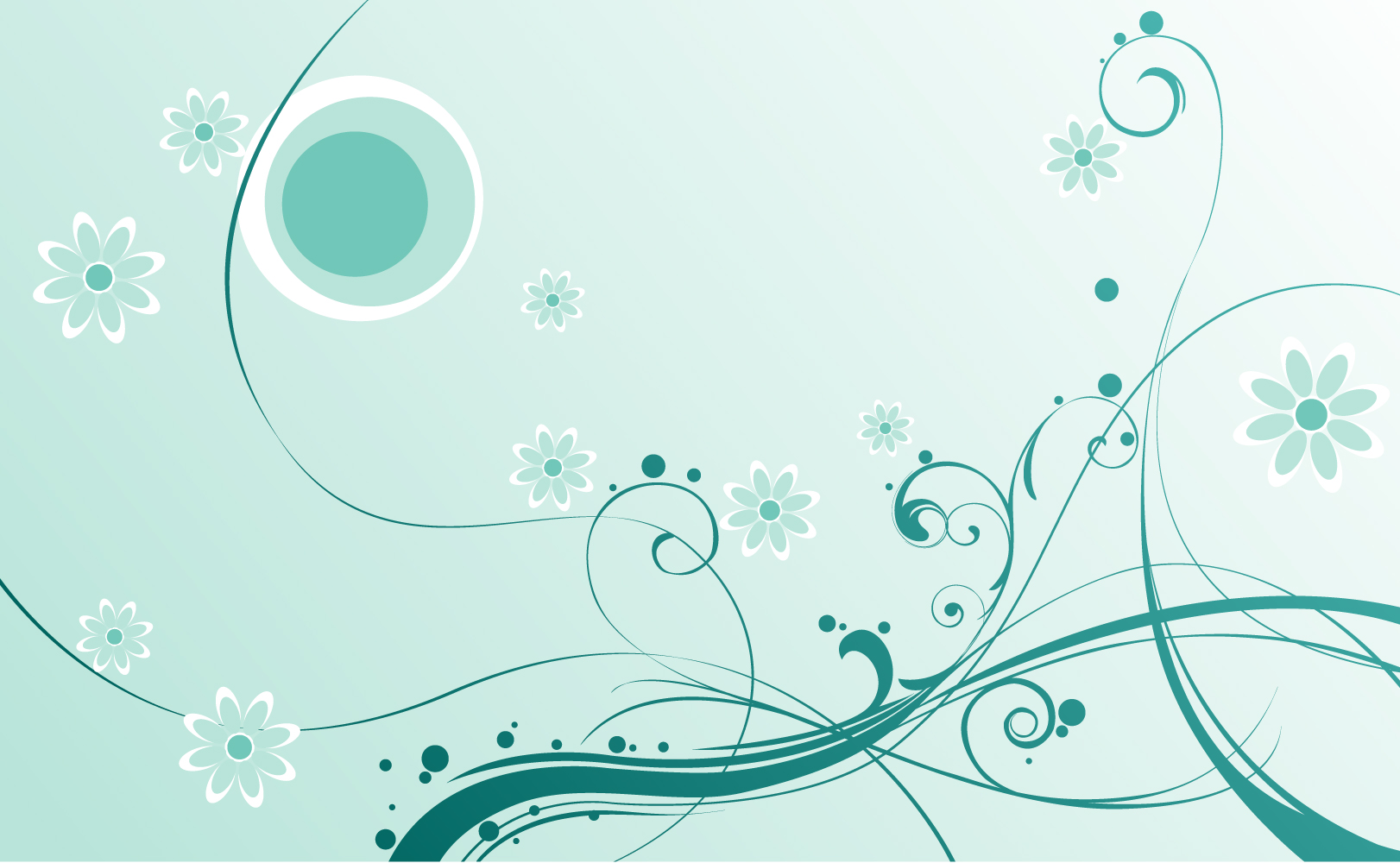 Free Vector Swirls and Flowers