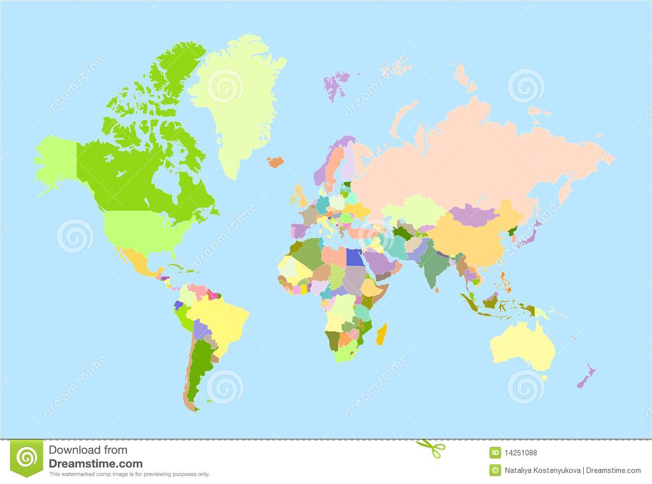 Free Vector World Map