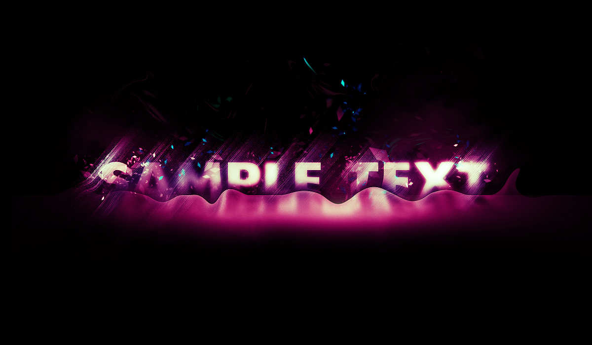 Glowing Text Effect Photoshop
