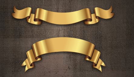 Gold Ribbon PSD