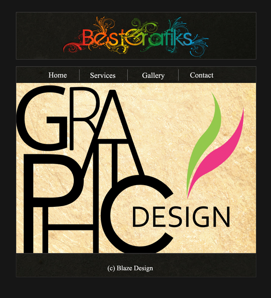 Graphic Design Web Page