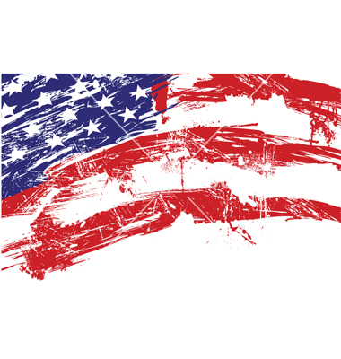 Grunge American Flag USA Vector