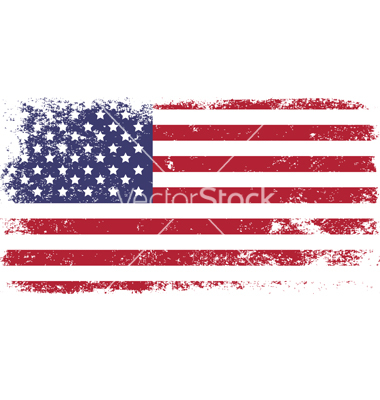 Grunge American Flag Vector